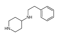 N-(2-phenylethyl)piperidin-4-amine结构式