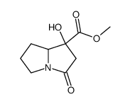 1-Hydroxy-3-oxo-hexahydro-pyrrolizine-1-carboxylic acid methyl ester Structure