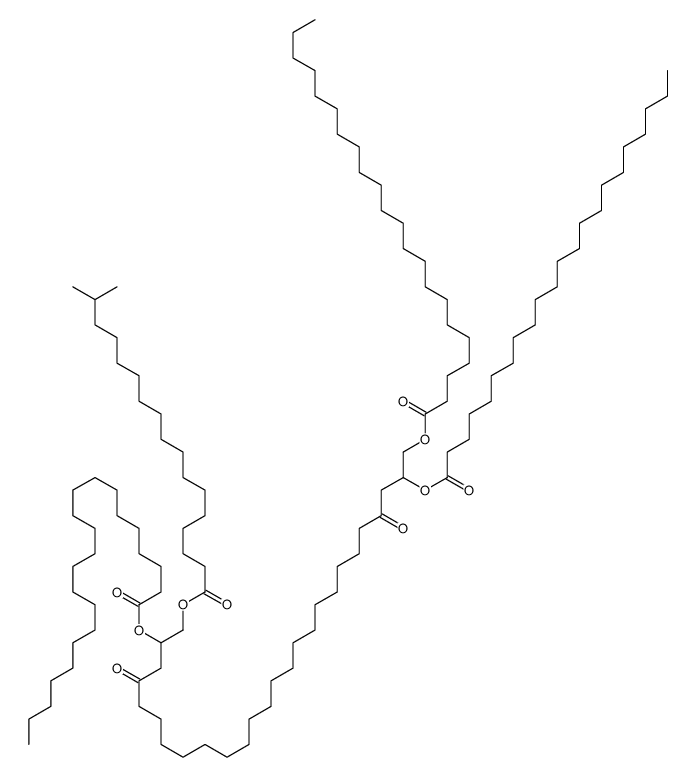 [2,25-di(docosanoyloxy)-26-(16-methylheptadecanoyloxy)-4,23-dioxohexacosyl] docosanoate Structure