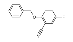 2-(benzyloxy)-5-fluorobenzonitrile Structure