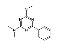 N,N-dimethyl-4-methylsulfanyl-6-phenyl-1,3,5-triazin-2-amine Structure
