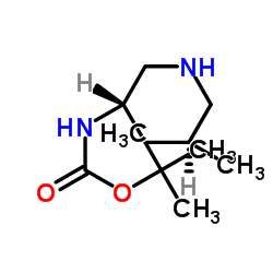 tert-butyl N-[(3S,5S)-5-methylpiperidin-3-yl]carbamate structure