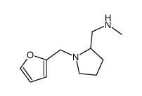 1-[1-(furan-2-ylmethyl)pyrrolidin-2-yl]-N-methylmethanamine结构式