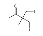 4-iodo-3-(iodomethyl)-3-methylbutan-2-one Structure