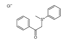 methyl-phenacyl-phenylsulfanium,chloride Structure