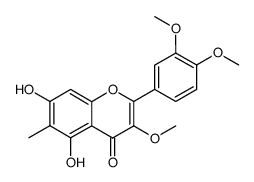 2-(3,4-dimethoxy-phenyl)-5,7-dihydroxy-3-methoxy-6-methyl-chromen-4-one Structure