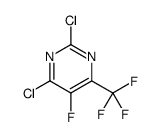 2,4-dichloro-5-fluoro-6-(trifluoromethyl)pyrimidine结构式