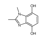 1,2-dimethylbenzimidazole-4,7-diol Structure