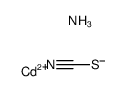 cadmium thiocyanat * 2 ammonia Structure