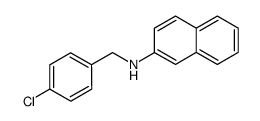 N-(p-chlorobenzyl)-2-naphthylamine结构式