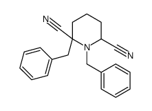 1,2-dibenzylpiperidine-2,6-dicarbonitrile结构式