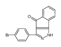 3-(4-bromophenyl)-1H-indeno[1,2-c]pyrazol-4-one结构式