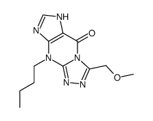 9-butyl-3-(methoxymethyl)-6,9-dihydro-5h-[1,2,4]triazolo[4,3-a]purin-5-one结构式