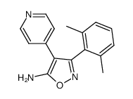 5-Amino-3-(2,6-dimethylphenyl)-4-(4-pyridyl)isoxazole Structure