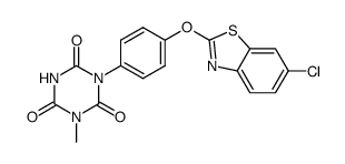 1-[4-(6-chlorobenzothiazol-2-yloxy)phenyl]-3-methyl-1,3,5-triazine-2,4,6-(1H,3H,5H)-trione结构式