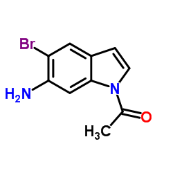 1-(6-Amino-5-bromo-1H-indol-1-yl)ethanone picture