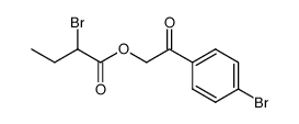 2-Brom-buttersaeure-<4-brom-phenacylester> Structure