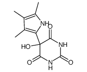 5-hydroxy-5-(3,4,5-trimethyl-pyrrol-2-yl)-barbituric acid Structure