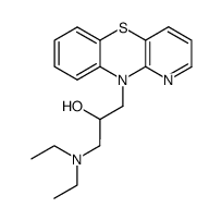 1-benzo[b]pyrido[2,3-e][1,4]thiazin-10-yl-3-diethylamino-propan-2-ol结构式