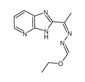 ethyl-N-[1-(3H-imidazo[4,5-b]pyridin-2-yl)ethylidene]hydrazonoformate Structure