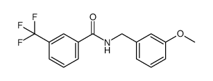 N-(3-methoxybenzyl)-3-(trifluoromethyl)benzamide结构式