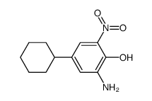 2-Amino-4-cyclohexyl-6-nitro-phenol Structure