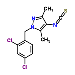 1-(2,4-DICHLORO-BENZYL)-4-ISOTHIOCYANATO-3,5-DIMETHYL-1H-PYRAZOLE Structure