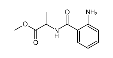 methyl 2-(2-aminobenzamido)propanoate结构式