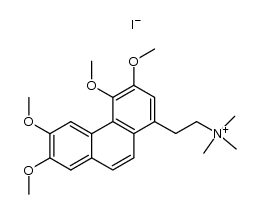 trimethyl-[2-(3,4,6,7-tetramethoxy-[1]phenanthryl)-ethyl]-ammonium, iodide结构式