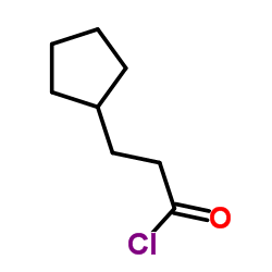3-Cyclopentyl propoyl chloride structure