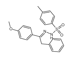 N'-(1-(4-methoxyphenyl)-2-phenylethylidene)-4-methylbenzenesulfonohydrazide Structure