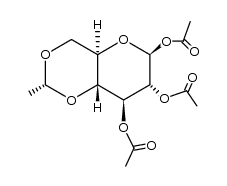 1,2,3-tri-O-acetyl-4,6-O-ethylidene-β-D-glucopyranose结构式