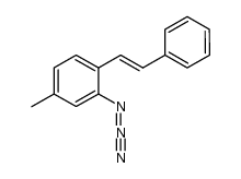 (E)-2-azido-4-methyl-1-styrylbenzene结构式