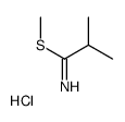 methyl 2-methylpropanimidothioate,hydrochloride Structure