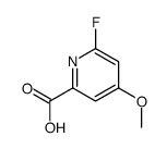 6-fluoro-4-methoxypyridine-2-carboxylic acid Structure