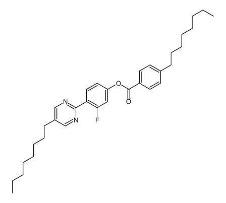 [3-fluoro-4-(5-octylpyrimidin-2-yl)phenyl] 4-octylbenzoate Structure