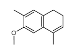 1,2-dihydro-6-methoxy-4,7-dimethylnaphthalene结构式