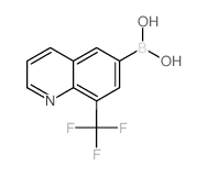 8-三氟甲基喹啉-6-硼酸结构式