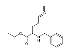 ethyl 2-(benzylamino)hepta-5,6-dienoate结构式