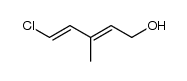 (4E)-5-chloro-3-methylpenta-2,4-dien-1-ol结构式