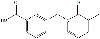 3-[(3-Methyl-2-oxo-1(2H)-pyridinyl)methyl]benzoic acid Structure