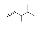 3-iodo-4-methyl-2-pentanone Structure