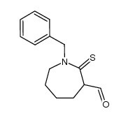 1-benzyl-2-thioxohexahydroazepine-3-carbaldehyde结构式