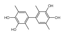 3,3',4,4'-tetrahydroxy-2,2',5,5'-tetramethylbiphenyl结构式