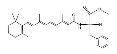 N-(all-trans-retinoyl)-L-phenylalanine methyl ester结构式