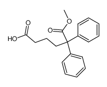 6-METHOXY-6-OXO-5,5-DIPHENYLHEXANOIC ACID结构式