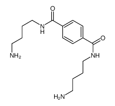 1-N,4-N-bis(4-aminobutyl)benzene-1,4-dicarboxamide结构式