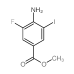 Methyl 4-amino-3-fluoro-5-iodobenzoate结构式