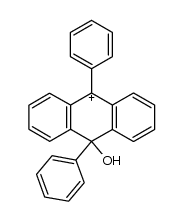 10-hydroxy-9,10-diphenyl-9,10-dihydroanthracen-9-ylium Structure