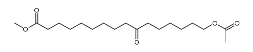 16-Acetoxy-10-oxo-hexadecansaeure-(1)-methylester结构式